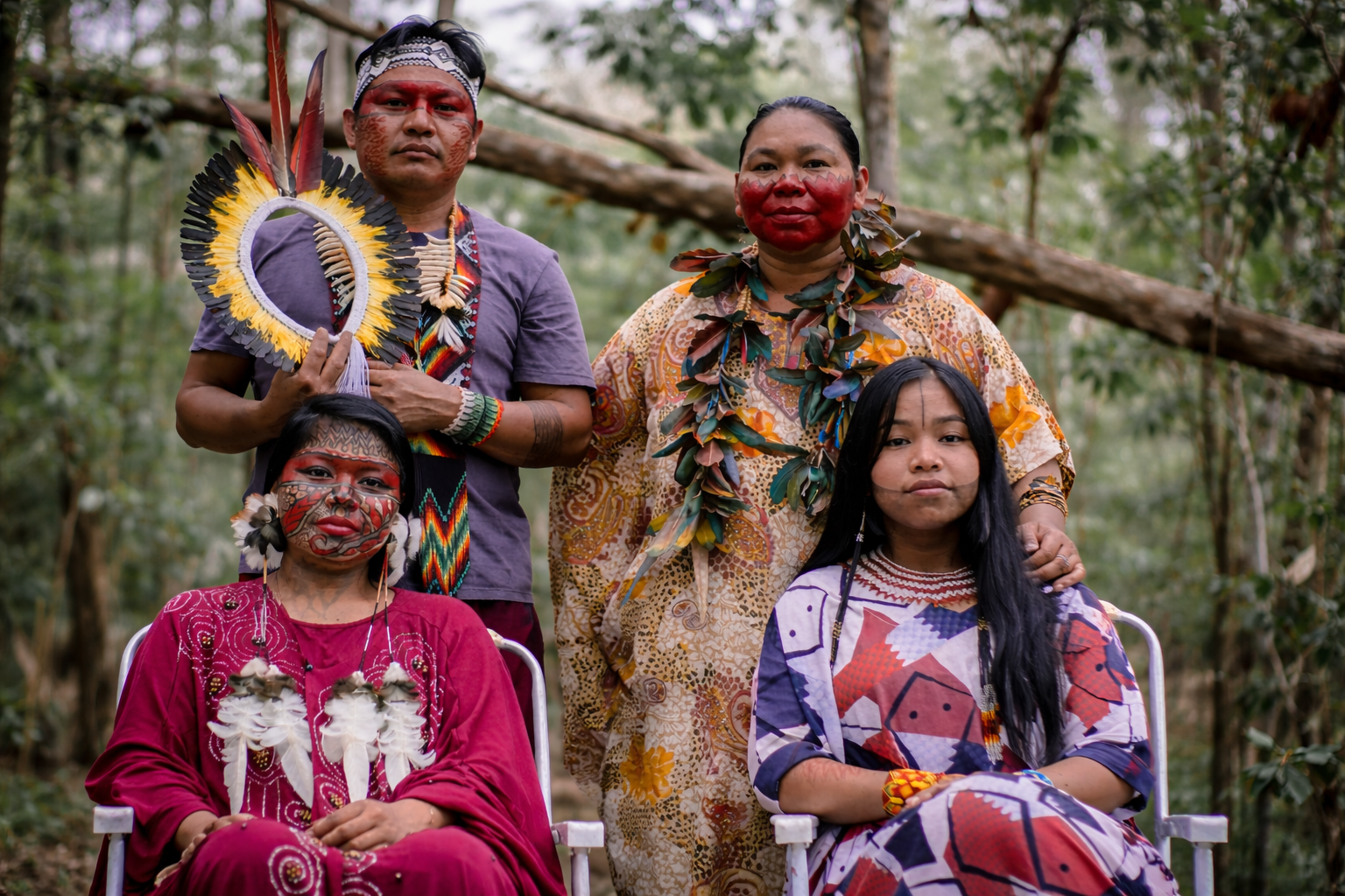 Família Yawanawá reunida